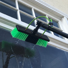 Load image into Gallery viewer, AquaSpray Water Fed Pole Kit for Window or Solar Cleaning (20 Foot Reach) with Double Gooseneck and Squeegee.