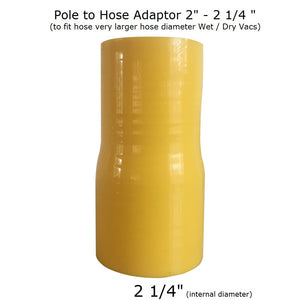 20 foot (2 story) reach carbon gutter cleaning poles - (11oz each x 5 pcs) with accessories