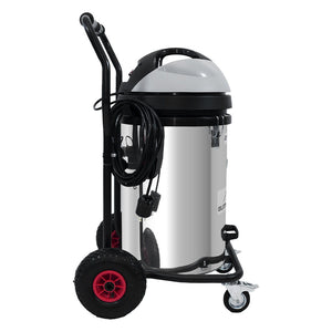 20 Gallon Cyclone II 3600W  Stainless Steel  Gutter Vacuum with 20 Foot Carbon Fiber Clamping  Poles and Bag