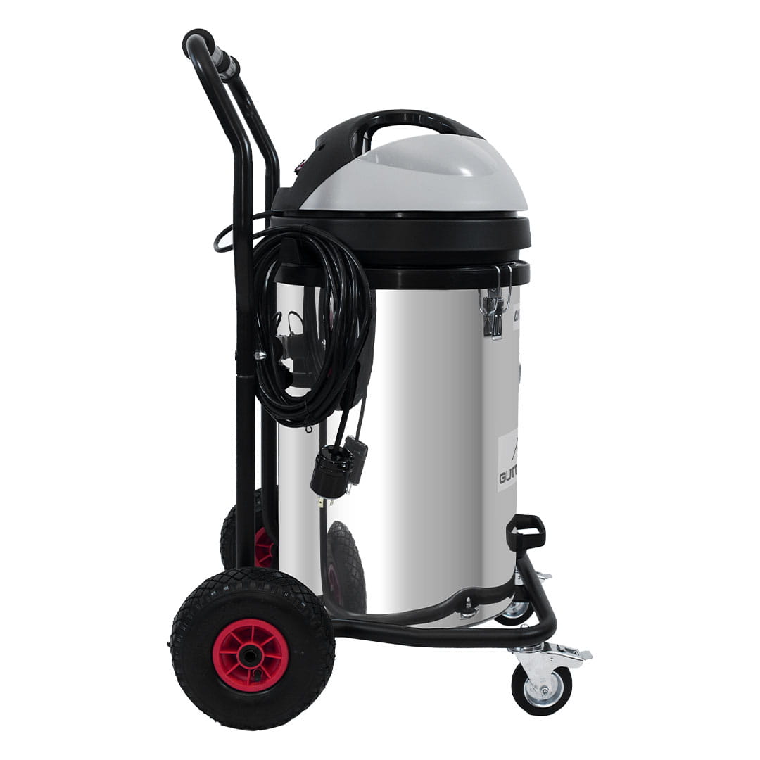 20 Gallon Cyclone II 3600W Stainless Steel Gutter Vacuum with 40 Foot Carbon Fiber Clamping Poles and Bag