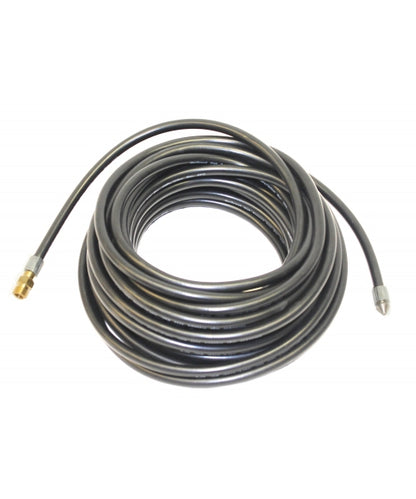 30 Feet Drain and Sewer Cleaning Pressure Hose, 1/4 inch NPT thread, 2300 psi with Retrojet Jetter Nozzle