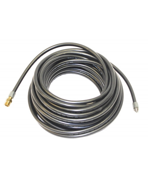 30 Feet Drain and Sewer Cleaning Pressure Hose, 1/4 inch NPT thread, 2300 psi with Retrojet Jetter Nozzle
