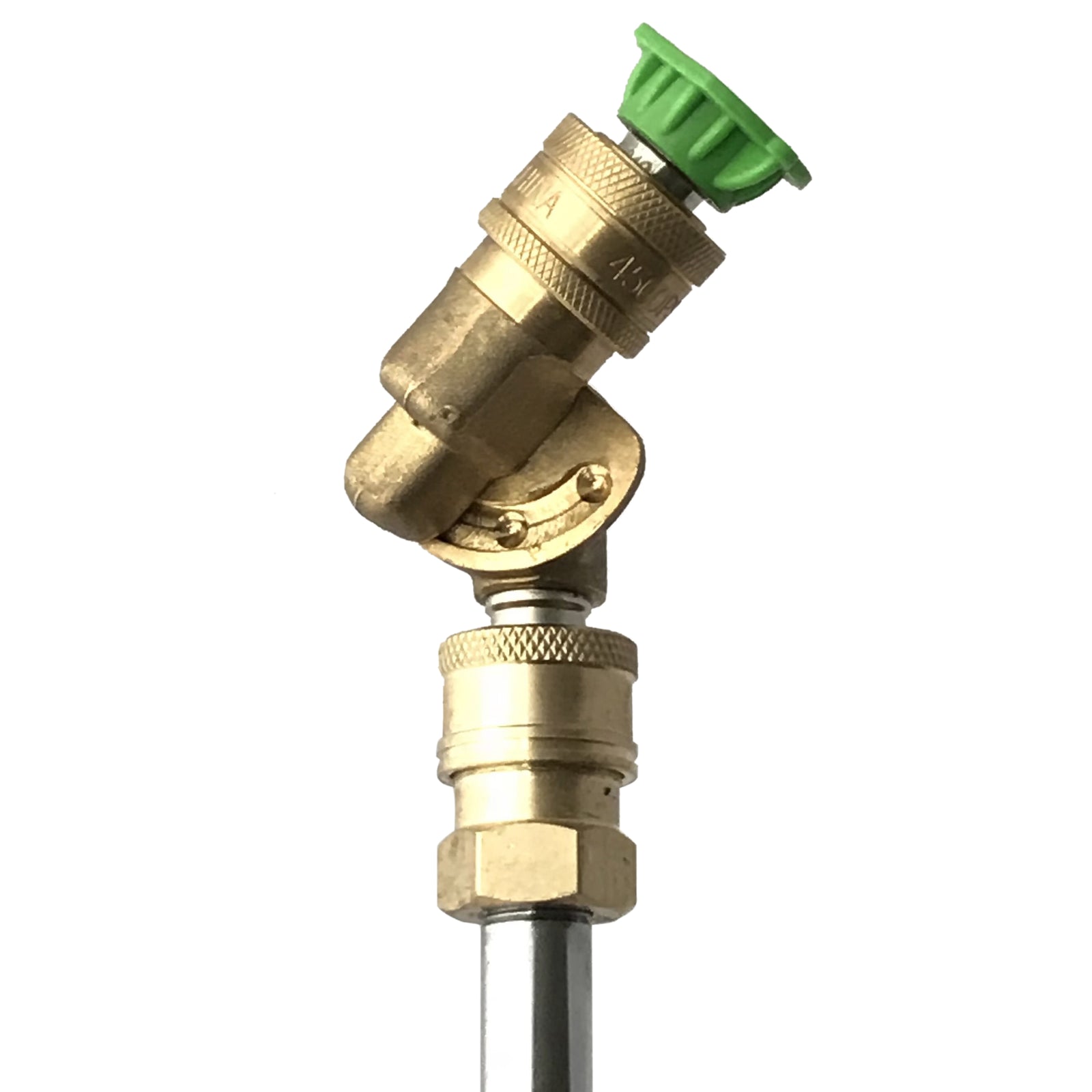 Gallery image 2 for Pivoting High-Pressure with 1/4 inch male and female quick connector.  Nozzle Holder, 4000 psi