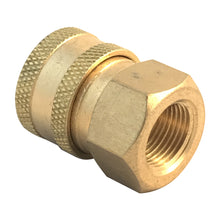 Load image into Gallery viewer, 3/8 inch Pressure Washer Coupler, Brass Fitting Female Quick Connector 3/8 inch female Thread