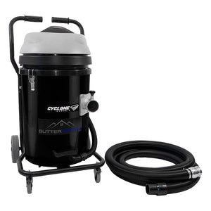 20 Gallon Cyclone 2400W Polypropylene Domestic Gutter Vacuum with 20 Foot Carbon Tapered Poles and Bag