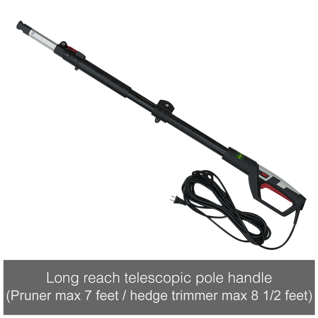 2-in-1 Electric Long Reach Chainsaw & Hedge Trimmer