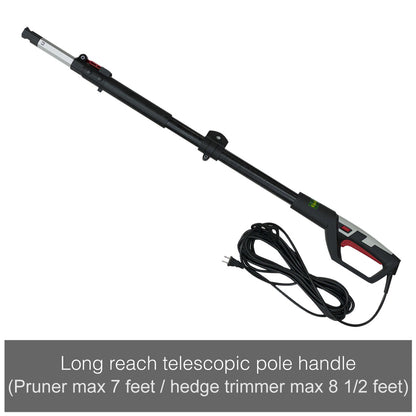 2-in-1 Electric Long Reach Chainsaw & Hedge Trimmer