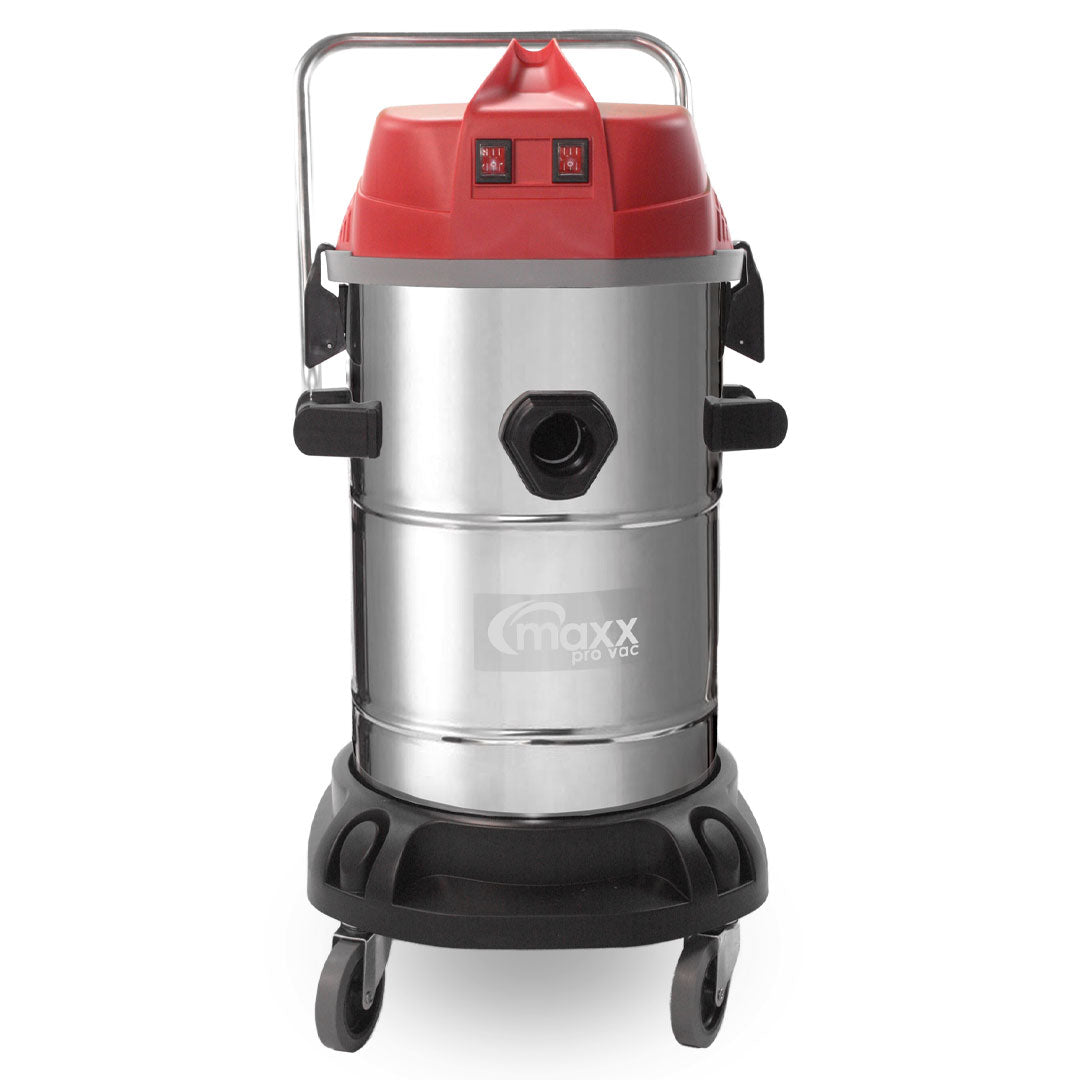 Gallery image 2 for Maxx Pro Vac Dual Motor Stainless Steel 2400W 14.5 Gallon Commercial Wet/Dry Vacuum