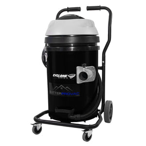 20 Gallon Cyclone 2400W Polypropylene Domestic Gutter Vacuum with 20 Foot Aluminum Poles and Bag