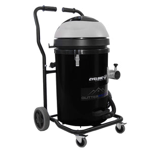 20 Gallon Cyclone 2400W Polypropylene Domestic Gutter Vacuum  with 20 Foot Carbon Fiber Clamping  Poles and Bag