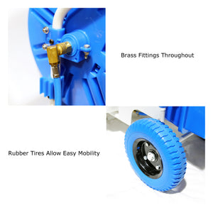 Window and Solar Panel Cleaning System: Rolling 11 Gallon Pro45 Water Tank with Water Fed Pole