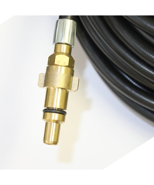 Gallery image 4 for 50 Feet Drain and Sewer Cleaning Pressure Hose, 1/4 inch NPT thread, 2300 psi with Retrojet Jetter Nozzle