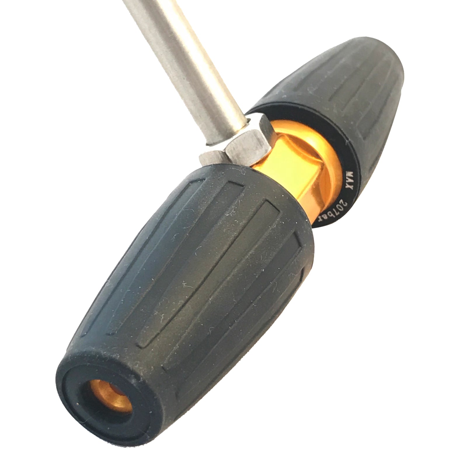 Gallery image 3 for Pressure Washer Gutter Cleaning Attachment with Dual Turbo Nozzles, 1/4 inch male quick connector