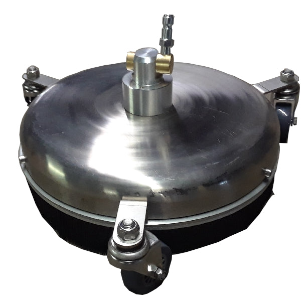 12" Rotary Flat Surface Cleaner, 4000 psi, 6GPM Stainless Steel with 1/4" f Quick-Connector.