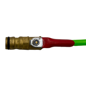 Brass Shut off Valve for WaterFed Poles - Male "Gardena" Quick Connector