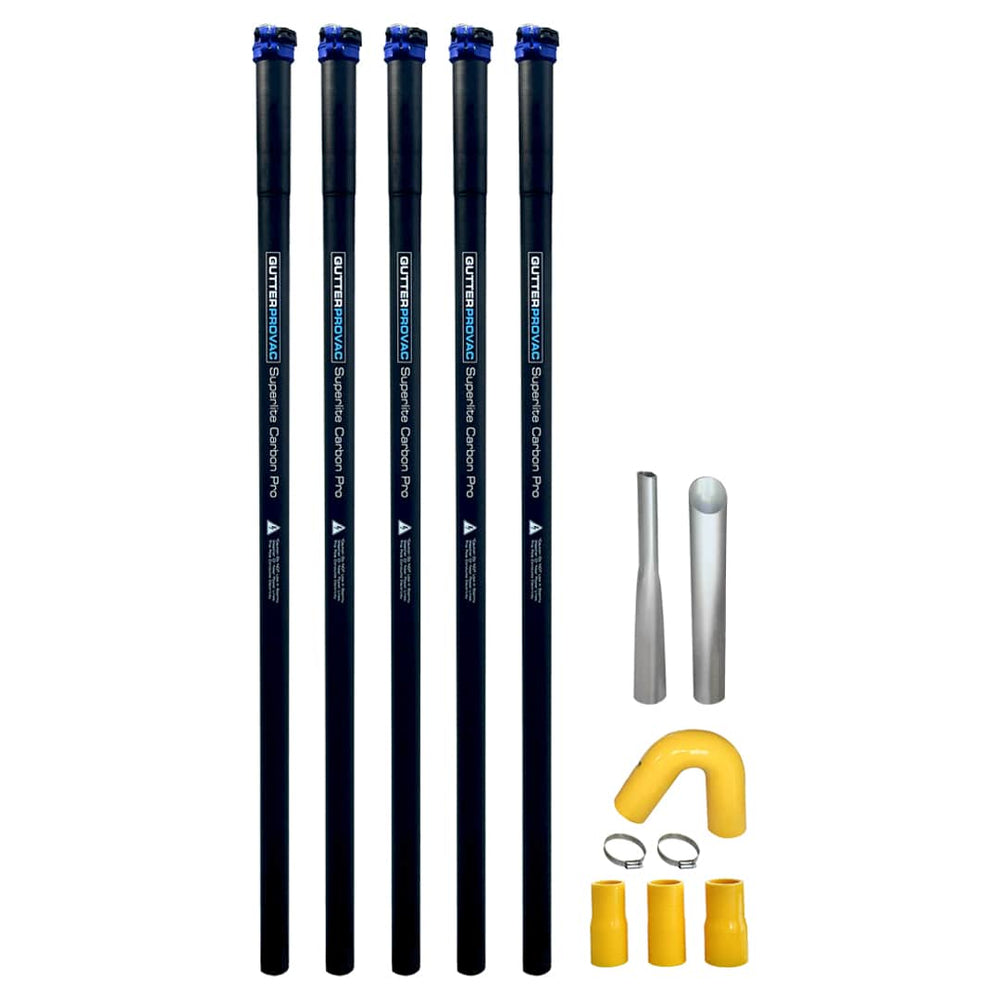 20 Foot Carbon Fiber Clamping Gutter Pole Kit