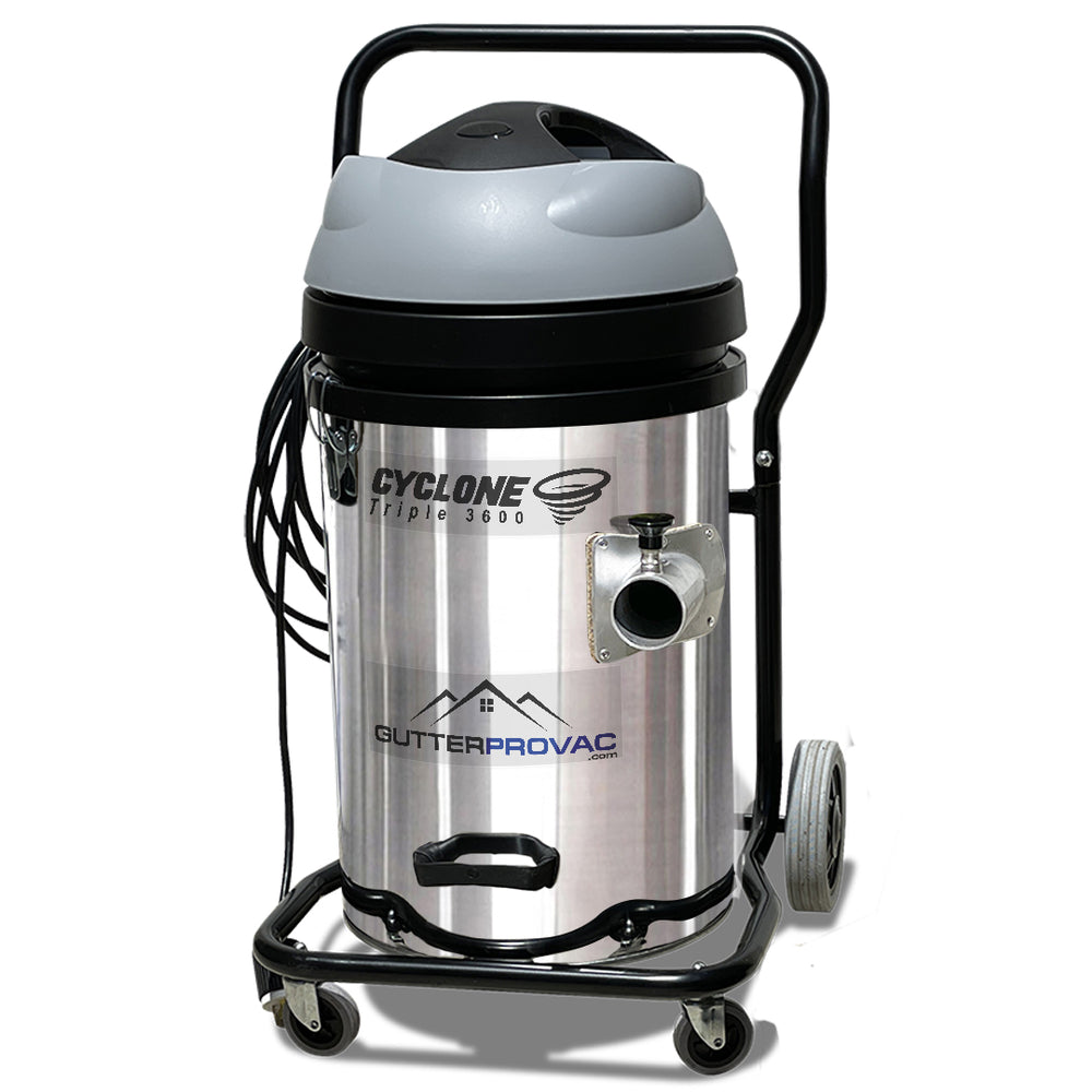 Cyclone Triple 3600W Stainless Steel 240v Gutter Vacuum