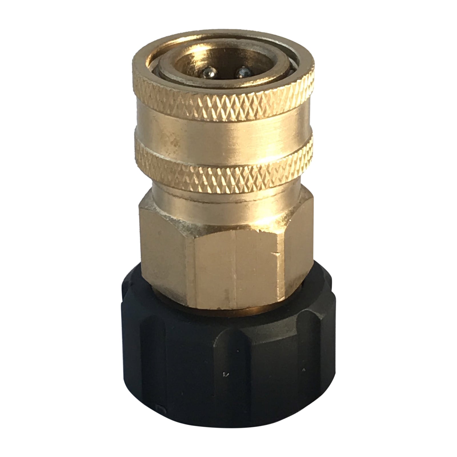 Gallery image 3 for Pressure Washer M22 Female M22 Screw thread, to 3/8 inch female Quick Connector coupling