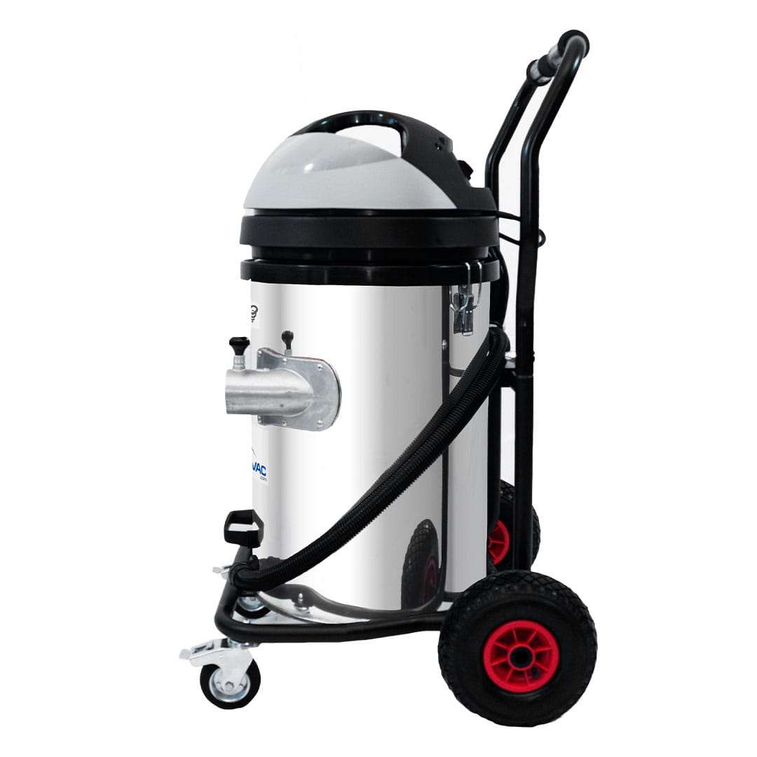 20 Gallon Cyclone II 3600W Stainless Steel Gutter Vacuum with 20 Foot Aluminum Poles and Bag