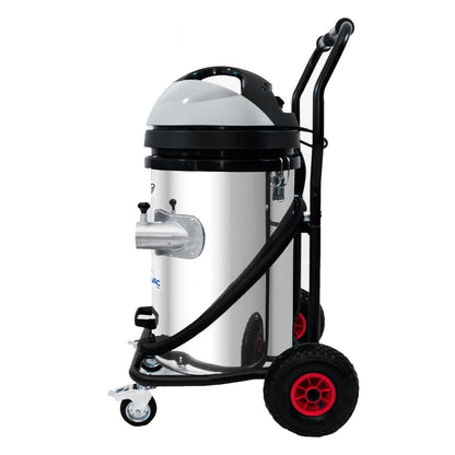 20 Gallon Cyclone II 3600W Stainless Steel Gutter Vacuum with 40 Foot Aluminum Poles and Bag
