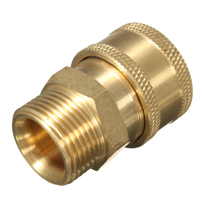 Pressure Washer M22 male screw thread, to quick connect 3/8 inch female coupling