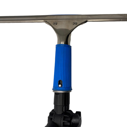 Window Squeegee and Non-Swivel Double Gooseneck