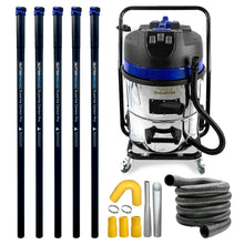 Load image into Gallery viewer, Gutter Vacuum Kit 16 Gallon Classic Vacuum with 20 Foot Carbon Clamping Poles and 50 Foot Hose