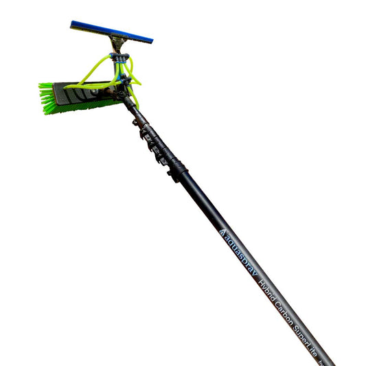Main product image of the 30ft Carbon Water Fed Pole with Squeegee.